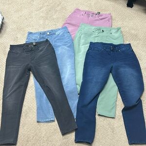 Bundle of DG2 skinny knit jeans HSN
